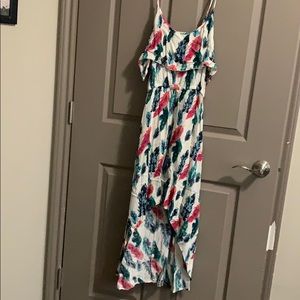 High and low maxi dress